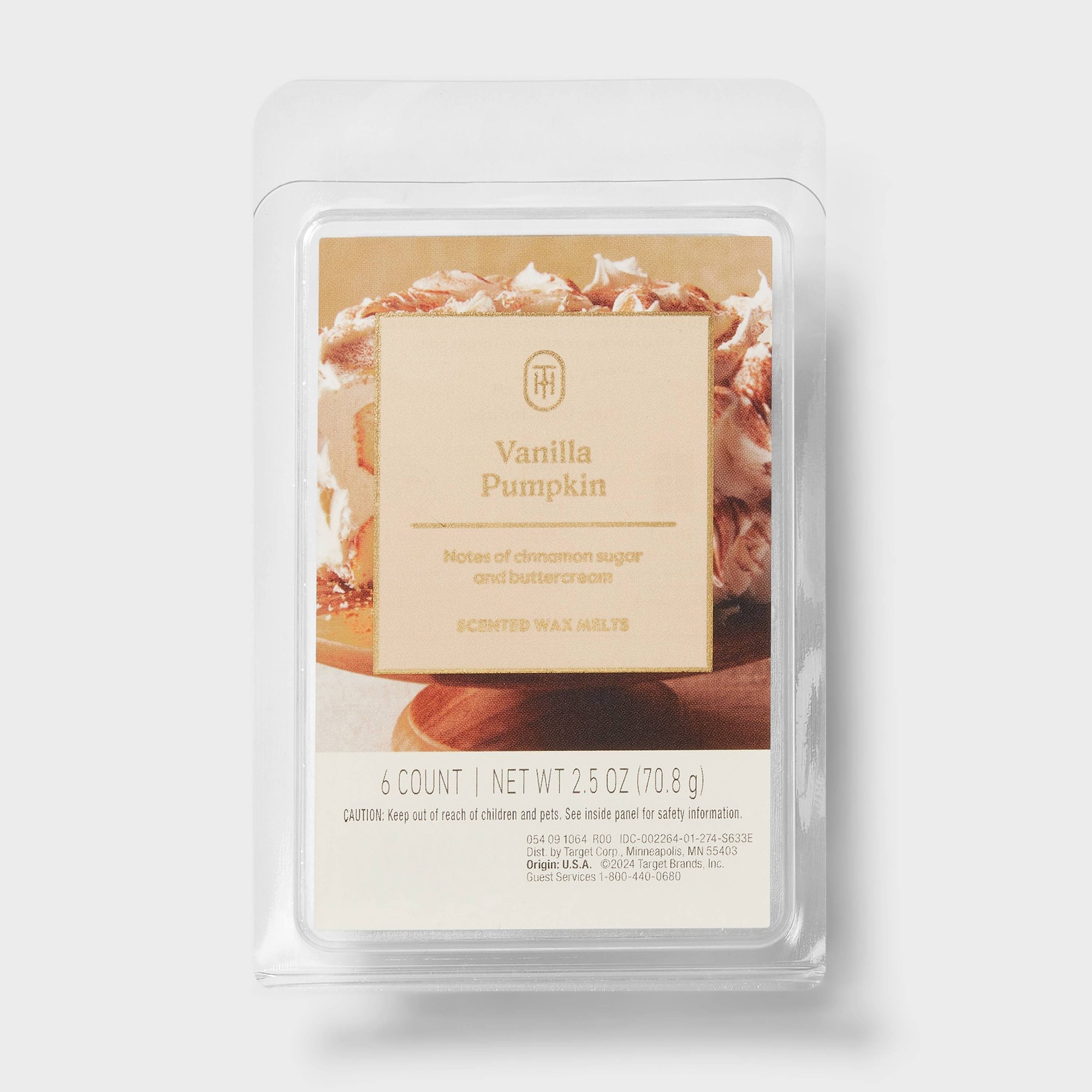 Home Fragrances - 12ct Vanilla Pumpkin Scented Wax Melts