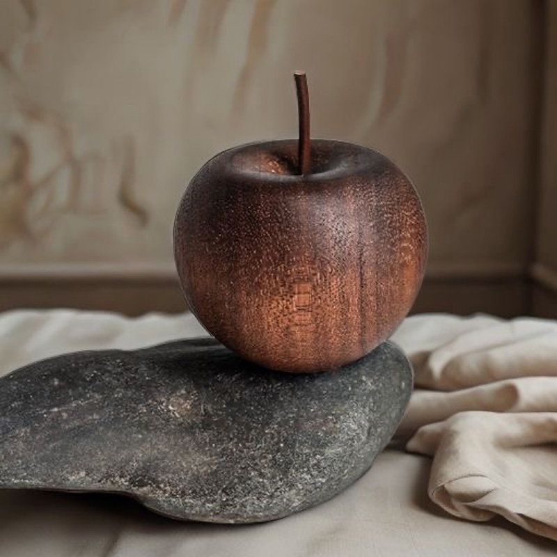 Home Fragrances - 1PCS Of Wooden Apple Shaped Essential
