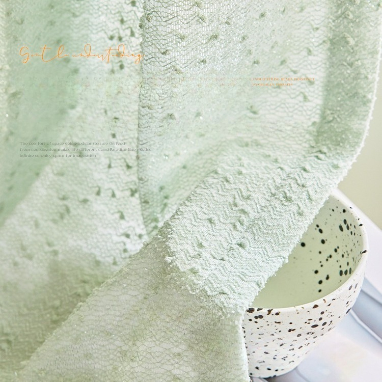 Home Fragrance French - French retro high-end green fragrance Curtains