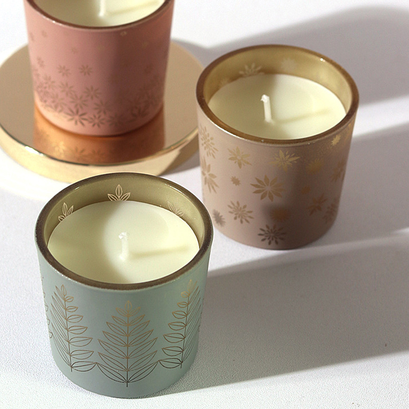 Home Fragrance Flowers - Colorful Ceramic candles creative home fragrance