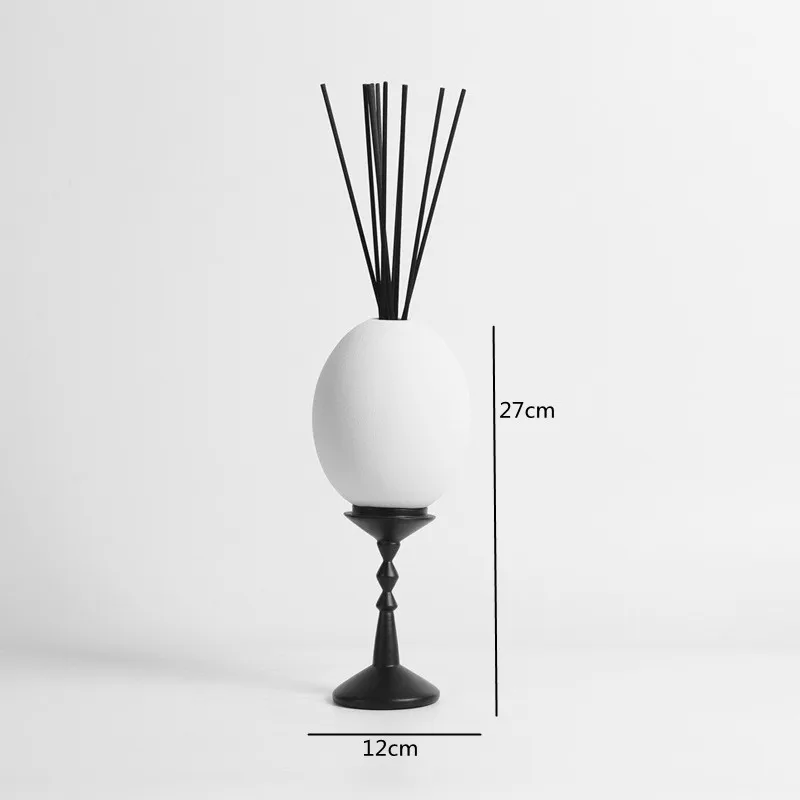 In Home Fragrance Products - Simple White Ceramics Eggshell Aromatherapy Geometric