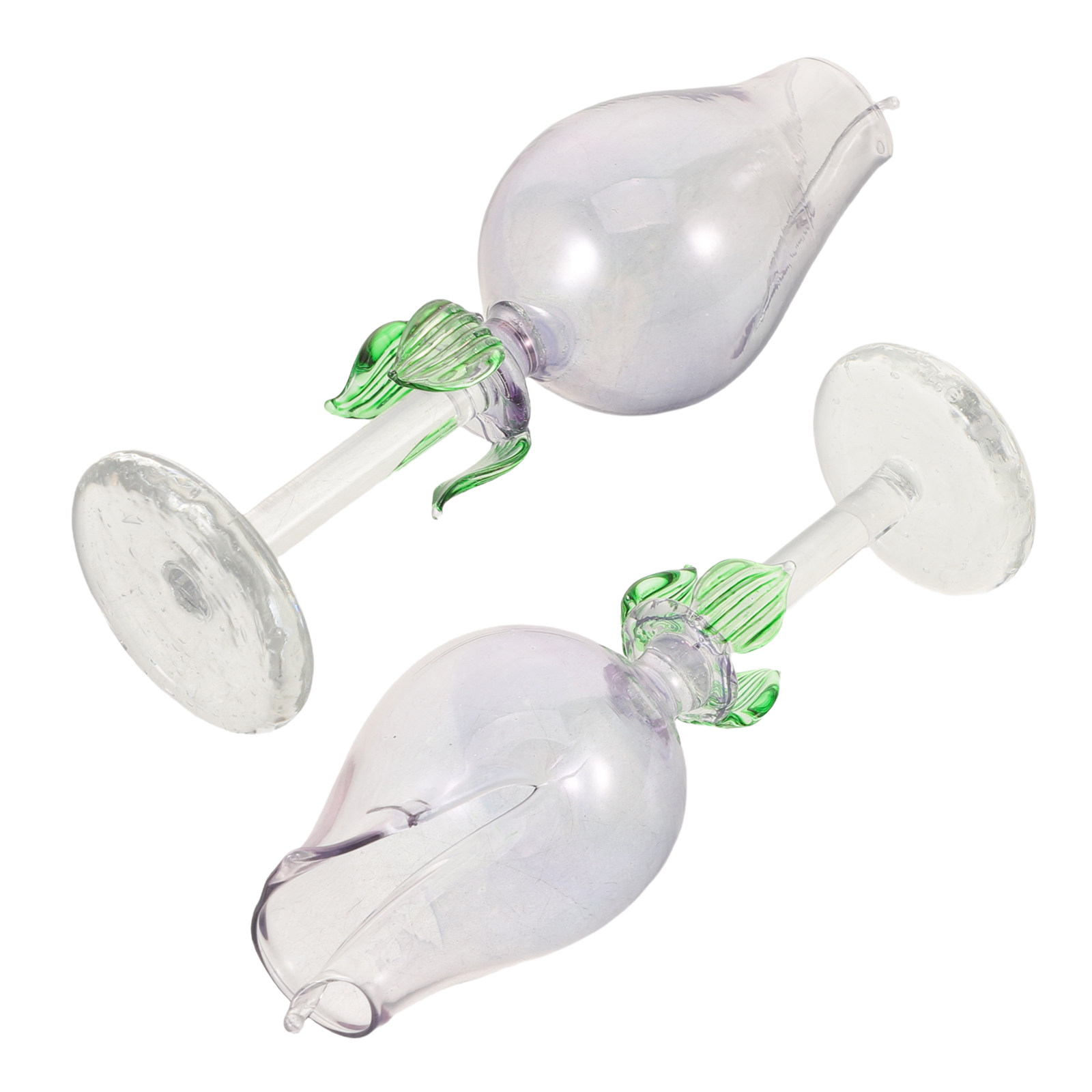 2Pcs Flower Shaped Glass Essen - Home Fragrance Flowers 评论和价格