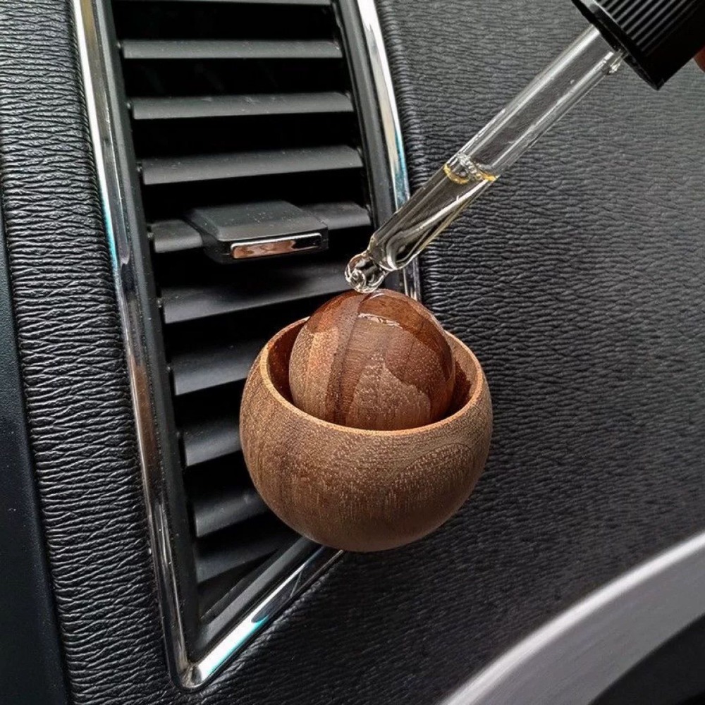 Spherical Wooden Essential Oil - Home Fragrance Potpourri 评论和价格