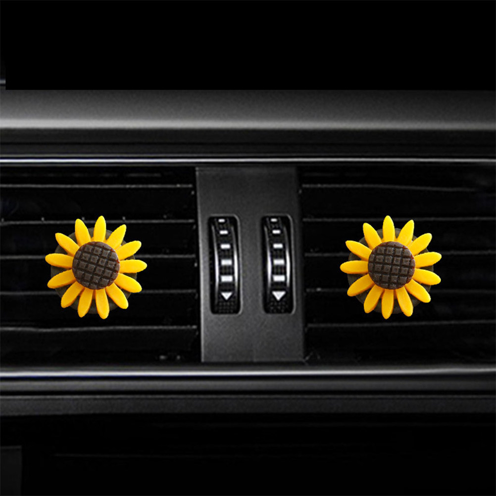 2Pcs Sunflower Car Aromatherap - Home Fragrance Potpourri 评论和价格