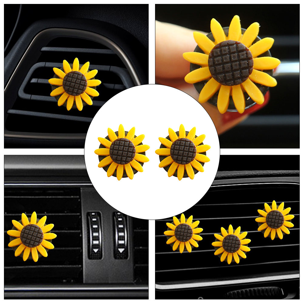 2Pcs Sunflower Car Aromatherap - Home Fragrance Potpourri 评论和价格