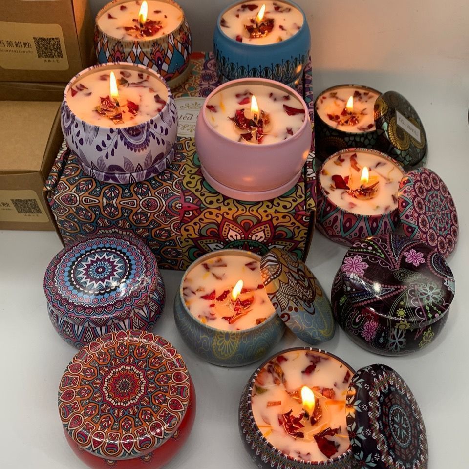 1PCS Vintage Can Candles Soy W - Home Fragrance Jar 评论和价格