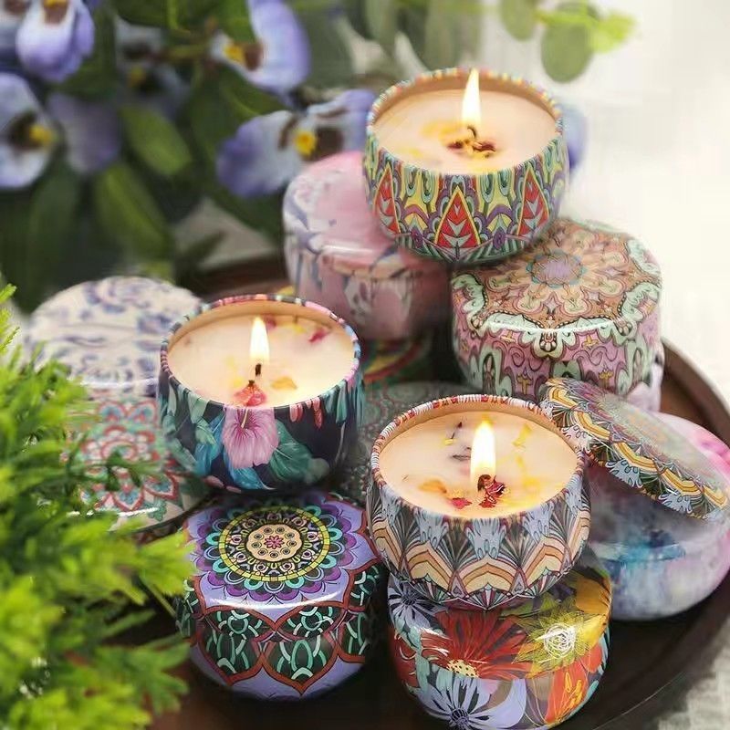 1PCS Vintage Can Candles Soy W - Home Fragrance Jar 评论和价格