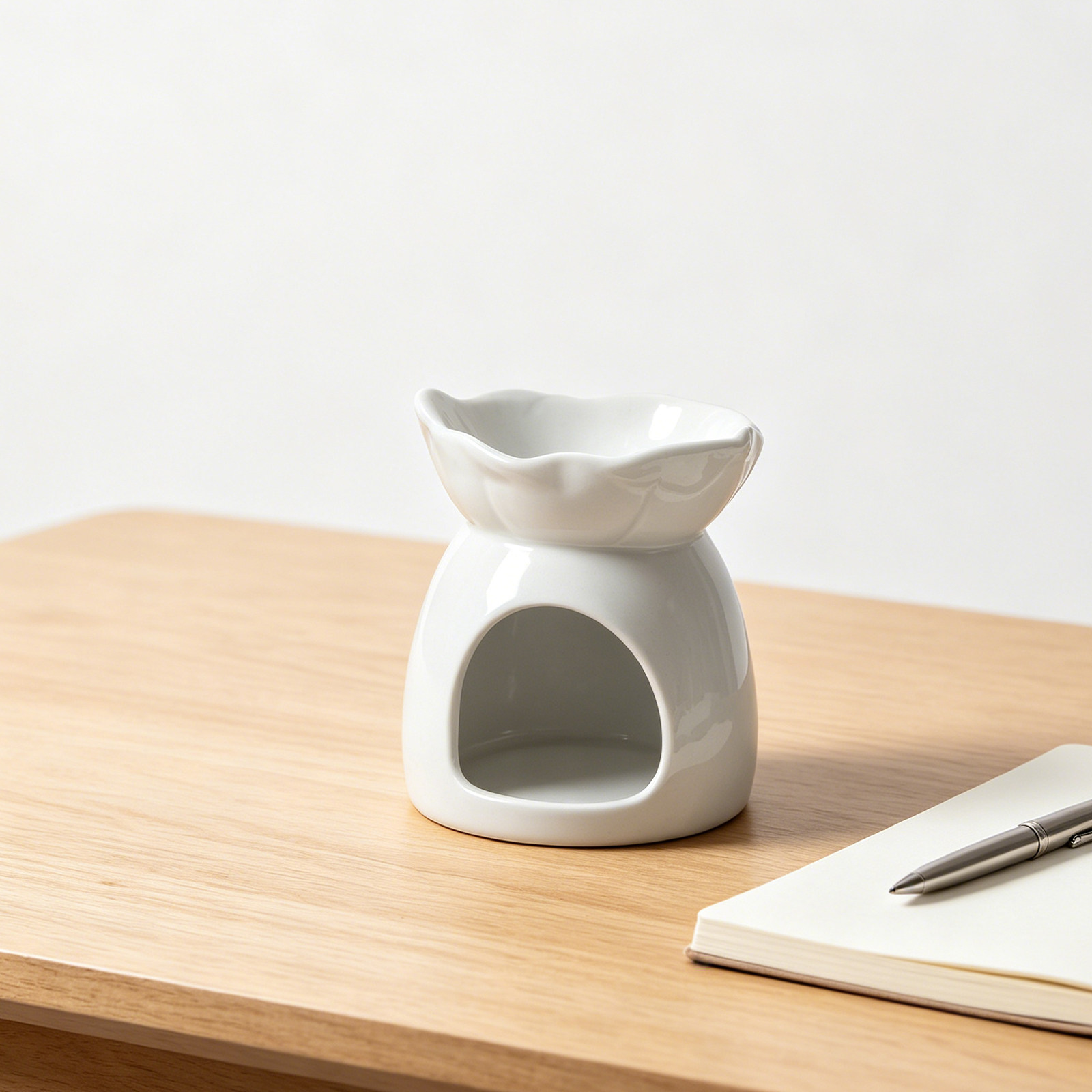 Ceramic Holder Elegant Leaf-Sh - Home Fragrance Diffusers 评论和价格