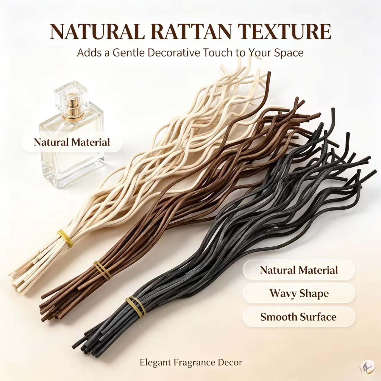 20Pcs Long Wavy Rattan Reed Di - Home Fragrance Collection 评论和价格