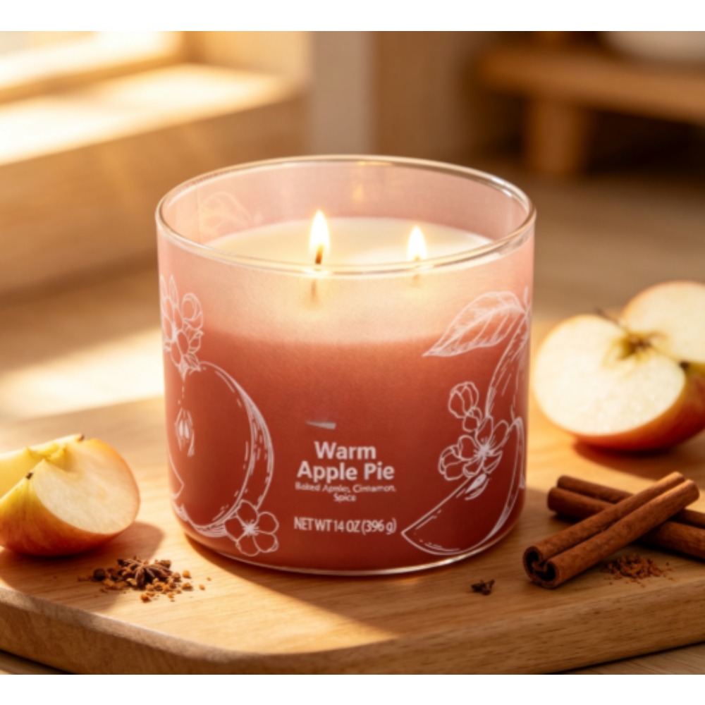 Warm Apple Pie Scented Candle  - Home Fragrance Jar 评论和价格