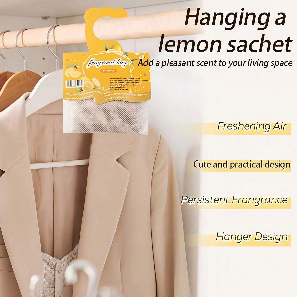 Hanging Lemon Scented Sachets, - Home Fragrance Flowers 评论和价格