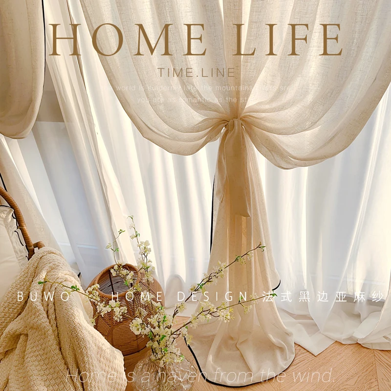 Black Border Linen Gauze Small - Home Fragrance French 评论和价格