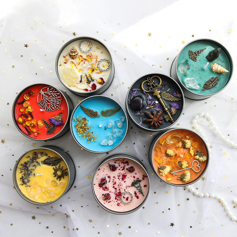 Handmade Crystal Iron Can Wax  - Home Fragrance Jar 评论和价格