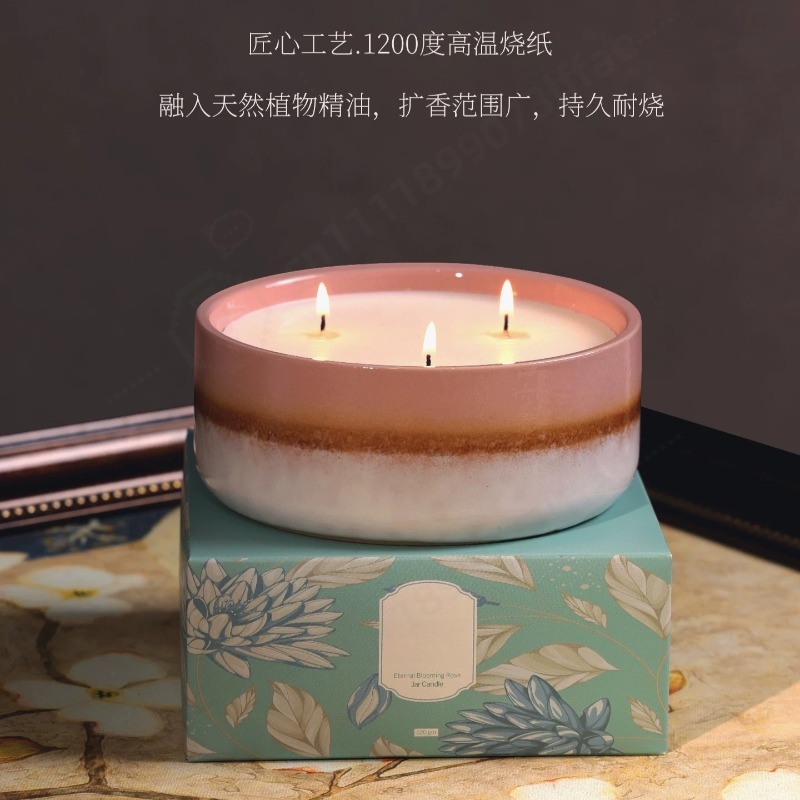 Large Ceramic Jar Scented Cand - Home Fragrance Jar 评论和价格
