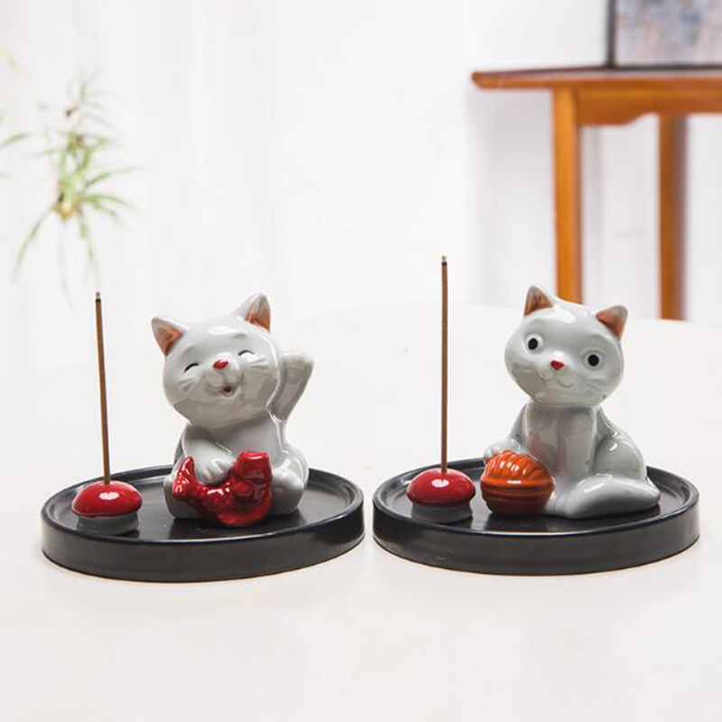 Creative Cute Cat Aroma Burner - In Home Fragrance Products 评论和价格