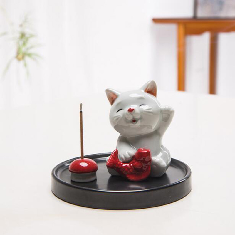 Creative Cute Cat Aroma Burner - In Home Fragrance Products 评论和价格