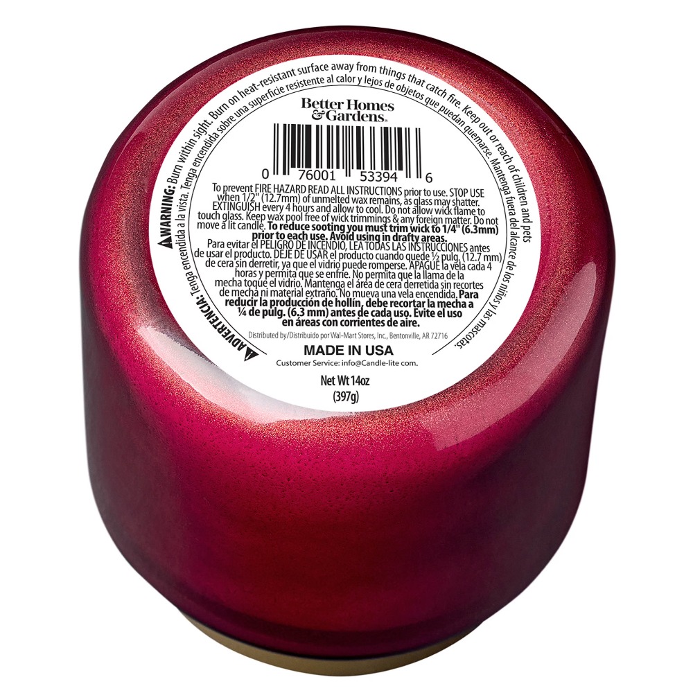 Red Glass Jar Candle with Gold - Home Fragrance Jar 评论和价格